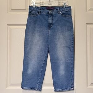 Casual Blue Denim Capri Jeans Gloria Vanderbilt Amanda Size 10 32x20